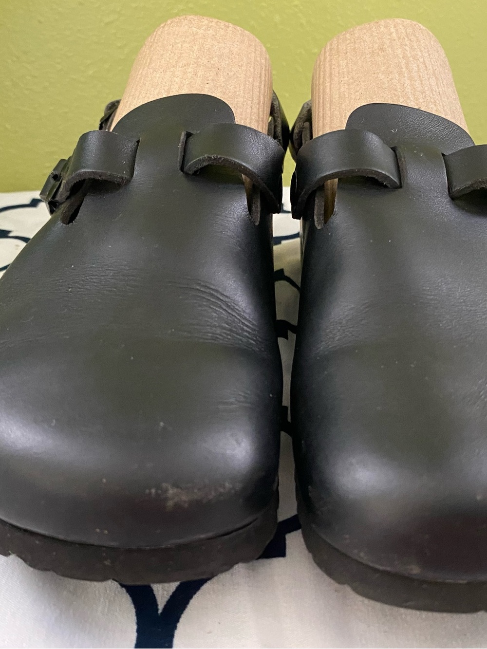 Pre-owned Birkenstock Boston Clog with Strap 39/8 in black sandal Women’s - Picture 7 of 11
